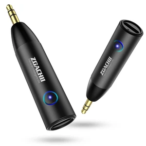 Bluetooth 5.4 Aux Car Adapter, 3.5mm Wireless Receiver, 1 Pack 6 Hours Play Time, Hands-Free Calling, Sturdy Metal Case, CVC 8.0 Noise Reduction, Dual Links, HiFi Music for Home Speakers Bluetooth 5.4 Aux Car Adapter, 3.5mm Wireless Receiver, 1 Pack 6 Hours Play Time, Hands-Free Calling, Sturdy Metal Case, CVC 8.0 Noise Reduction, Dual Links, HiFi Music for Home Speakers