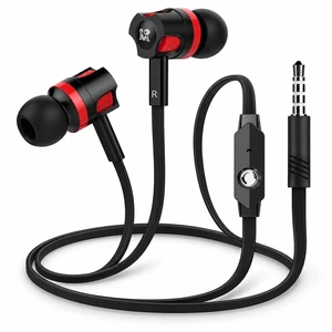 Wired Earbuds in-Ear Headphones with Microphone, 3.5mm Jack Corded Earphones Stereo Bass Earbuds, S/M/L Soft Silicone Tips Compatible with iPhone Android Laptop iPad MP3(Black) Wired Earbuds in-Ear Headphones with Microphone, 3.5mm Jack Corded Earphones Stereo Bass Earbuds, S/M/L Soft Silicone Tips Compatible with iPhone Android Laptop iPad MP3(Black)