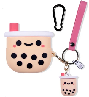 for Beats Studio Buds Case Cover, Boba Milk Tea 3D Cute Cartoon Kawaii Character Anime Skin, Soft Silicone Case with Keychain Accessories for Girls Women Kids for Beats Studio Buds Case Cover, Boba Milk Tea 3D Cute Cartoon Kawaii Character Anime Skin, Soft Silicone Case with Keychain Accessories for Girls Women Kids