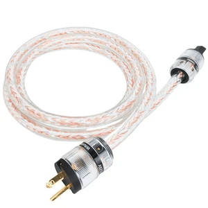 10 AWG Audiophile Power Cable, Hi-End OFC Power Cord for HiFi Systems (5ft) 10 AWG Audiophile Power Cable, Hi-End OFC Power Cord for HiFi Systems (5ft)
