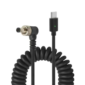USB-C Type C PD to DC 5.5 2.5mm Right Angle Locking 12V Coiled Power Cable Suitable for Atomos Ninja V, Shogun, PIX-E5/E7, Blackmagic, SmallHD, Hollyland Mars, Sony, DJI Monitors, 59" USB-C Type C PD to DC 5.5 2.5mm Right Angle Locking 12V Coiled Power Cable Suitable for Atomos Ninja V, Shogun, PIX-E5/E7, Blackmagic, SmallHD, Hollyland Mars, Sony, DJI Monitors, 59"