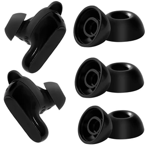 Replacement Silicone Ear Tips for Bose QuietComfort Ultra Earbuds (2nd Gen), Soft Silicone Eartip Accessories, 3 Pairs Black Tips(S/M/L) Replacement Silicone Ear Tips for Bose QuietComfort Ultra Earbuds (2nd Gen), Soft Silicone Eartip Accessories, 3 Pairs Black Tips(S/M/L)