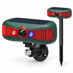Solar Motion Sensor Alarm, 130dB, Red & Blue Strobe, 4 Modes Red Blue Strobe 130dB Siren 110° PIR 4 Modes Yard, Coop, Farm, Driveway, Barn, Garden Solar Motion Sensor Alarm, 130dB, Red & Blue Strobe, 4 Modes Red Blue Strobe 130dB Siren 110° PIR 4 Modes Yard, Coop, Farm, Driveway, Barn, Garden