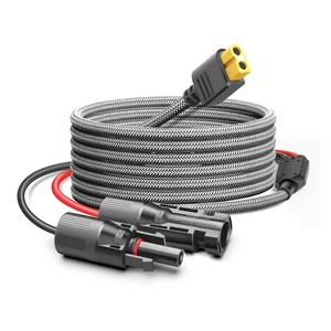 Solar Connector to XT60 Adapter Extension Cable Solar Panel 60W 110W 160W 220W 400W, Compatible with Anker Powerhouse ECOFLOW River Delta Rockpals Solar Generator 11Ft Solar Connector to XT60 Adapter Extension Cable Solar Panel 60W 110W 160W 220W 400W, Compatible with Anker Powerhouse ECOFLOW River Delta Rockpals Solar Generator 11Ft