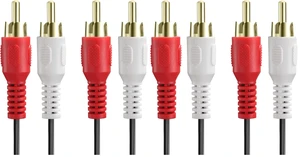 2-RCA Male to Male Stereo Audio Cable, Dual RCA Connector for Clear Sound - 6FT (Pack of 2) 2-RCA Male to Male Stereo Audio Cable, Dual RCA Connector for Clear Sound - 6FT (Pack of 2)