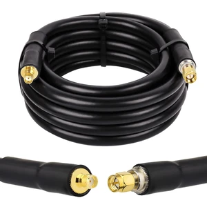 KMR400 SMA Male to SMA Female Cable 15FT, 50 Ohm Low Loss SMA Cable KMR400 SMA Extension Cable KMR400 SMA Male to SMA Female Cable 15FT, 50 Ohm Low Loss SMA Cable KMR400 SMA Extension Cable
