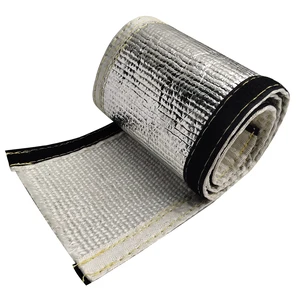 Heat Shroud 3/8" ID 3.2 ft Aluminized Sleeving Lightweight Aluminum Fiberglass Insulated Shield Sleeve for 3/8 OD Braided Hoses, Fuel Lines, Cables or Electrical Wiring Ultimate Heat Protection Heat Shroud 3/8" ID 3.2 ft Aluminized Sleeving Lightweight Aluminum Fiberglass Insulated Shield Sleeve for 3/8 OD Braided Hoses, Fuel Lines, Cables or Electrical Wiring Ultimate Heat Protection