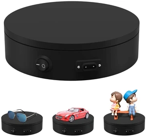 Motorized Photography Turntable, Automatic Revolving Platform Perfect for 360 Degree Images,Professional for Shop Display Stand,Product Display or Cake Display,55lb Load Dia 7.8inch- Black Motorized Photography Turntable, Automatic Revolving Platform Perfect for 360 Degree Images,Professional for Shop Display Stand,Product Display or Cake Display,55lb Load Dia 7.8inch- Black