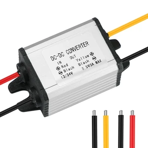 DC-DC Buck Converter 12/24V to 7.5V 3A 22.5W Step-Down Voltage Regulator Input 10-30V, Adapter, Power Supply & Module for Cars, Trucks, Robotics and Light Strips DC-DC Buck Converter 12/24V to 7.5V 3A 22.5W Step-Down Voltage Regulator Input 10-30V, Adapter, Power Supply & Module for Cars, Trucks, Robotics and Light Strips