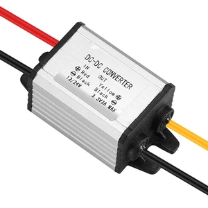 DC-DC Buck Converter 12/24V to 3.3V 3A 9.9W Step-Down Voltage Regulator Input 8-30V, Adapter, Power Supply & Transformer for Robotics, Motor, Automotive and LED DC-DC Buck Converter 12/24V to 3.3V 3A 9.9W Step-Down Voltage Regulator Input 8-30V, Adapter, Power Supply & Transformer for Robotics, Motor, Automotive and LED