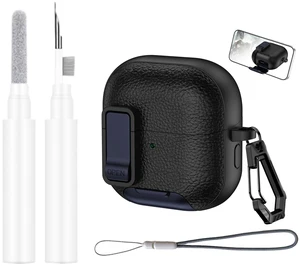 Kickstand Case Compatible with Huawei FreeClip 2 with Safety Lock Keychain & Lanyard and Cleaning kit, Soft TPU and Hard PC, Military Grade Drop Shockproof Full Protection Cover for Women Men Kickstand Case Compatible with Huawei FreeClip 2 with Safety Lock Keychain & Lanyard and Cleaning kit, Soft TPU and Hard PC, Military Grade Drop Shockproof Full Protection Cover for Women Men