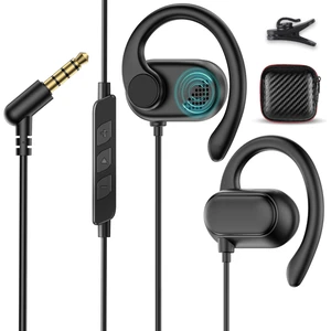 Open Ear Headphone Over Ear Hook 3.5mm Wired Earbuds for Chromebook School Adjustable Hifi Jack Earphone Computer PC Headset with Mic for Samsung A15 for Moto G Stylus Power Pure Travel Airplane Kids Open Ear Headphone Over Ear Hook 3.5mm Wired Earbuds for Chromebook School Adjustable Hifi Jack Earphone Computer PC Headset with Mic for Samsung A15 for Moto G Stylus Power Pure Travel Airplane Kids