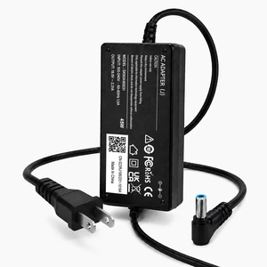 45W Laptop Charger for HP 14 Series Models, 14-dk, 14-dq, 14-dy and 14-df 19.5V 2.31A Output, 100-240V Input, 4.5 x 3.0mm Blue-Tip Connector, Plus an 8.6ft Cable for Flexible Use at Home or Work 45W Laptop Charger for HP 14 Series Models, 14-dk, 14-dq, 14-dy and 14-df 19.5V 2.31A Output, 100-240V Input, 4.5 x 3.0mm Blue-Tip Connector, Plus an 8.6ft Cable for Flexible Use at Home or Work