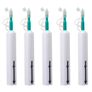 Fiber Optic Pen Cleaner for SC/ST/FC, 2.50mm UPC/APC Ferrule Cleaner,One-Push Fiber Optic Cleaning Tool with Extendable Probe (2.38 to 3.63), 800+ Cleans per Unit, Anti-Static - 5 Pack Fiber Optic Pen Cleaner for SC/ST/FC, 2.50mm UPC/APC Ferrule Cleaner,One-Push Fiber Optic Cleaning Tool with Extendable Probe (2.38 to 3.63), 800+ Cleans per Unit, Anti-Static - 5 Pack