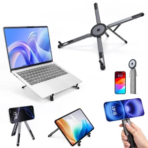 Portable Laptop Stand, Magnetic Foldable Adjustable Laptop Riser for Desk Portable Laptop Stand, Magnetic Foldable Adjustable Laptop Riser for Desk