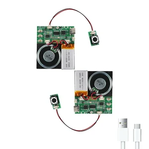 Bluetooth & MIC Recording Audio Sound Module, 8MB Voice Chips with Speaker,8 Min Easy Sound Recording Chip for Personalized Greetings, DIY Projects, Holiday Crafts ect-2P Bluetooth & MIC Recording Audio Sound Module, 8MB Voice Chips with Speaker,8 Min Easy Sound Recording Chip for Personalized Greetings, DIY Projects, Holiday Crafts ect-2P
