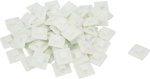 400Pcs White Cable Zip Tie Mounts 1x1" Self-Adhesive Wire Holder PP Material, Compact 1" Size, Cost-Effective Bulk, Easy Install, for Cable Management Home Office Car Tight Spaces 400Pcs White Cable Zip Tie Mounts 1x1" Self-Adhesive Wire Holder PP Material, Compact 1" Size, Cost-Effective Bulk, Easy Install, for Cable Management Home Office Car Tight Spaces