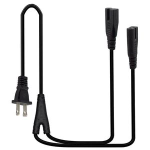 6FT Polarized 2 Prong NEMA 1-15P to Dual IEC320 C7 Cable 18AWG SPT-2 VW-1 wire, US 2 Outlet Male to Double Figure 8 Female,1 in 2 Out, 7A 125V/2.5A 250V,for multi-device power supply 6FT Polarized 2 Prong NEMA 1-15P to Dual IEC320 C7 Cable 18AWG SPT-2 VW-1 wire, US 2 Outlet Male to Double Figure 8 Female,1 in 2 Out, 7A 125V/2.5A 250V,for multi-device power supply