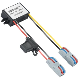 9-40V to 12V 3A Power Converter - Waterproof 36W Voltage Transformer for Truck/RV, CCTV Systems (CE Certified) 9-40V to 12V 3A Power Converter - Waterproof 36W Voltage Transformer for Truck/RV, CCTV Systems (CE Certified)