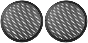 2pcs 8'' Audio Speaker Cover Mesh Subwoofer Grill Horn Guard Decorative Circle Grille Protector, Black, Plastic 2pcs 8'' Audio Speaker Cover Mesh Subwoofer Grill Horn Guard Decorative Circle Grille Protector, Black, Plastic