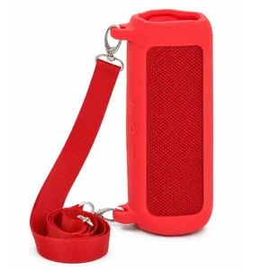 Silicone Case for JBL Flip 7 with Shoulder Strap&Carabiner-Red Flexible Silicone, Precise Cutouts for Buttons and USB-C Port, Lightweight Protection, for Travel, Camping, Beach, and Hiking Silicone Case for JBL Flip 7 with Shoulder Strap&Carabiner-Red Flexible Silicone, Precise Cutouts for Buttons and USB-C Port, Lightweight Protection, for Travel, Camping, Beach, and Hiking