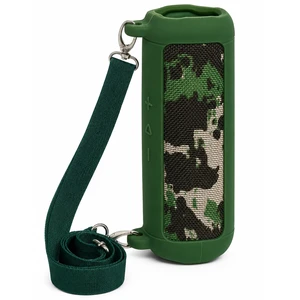 Silicone Case for JBL Flip 7 with Shoulder Strap&Carabiner- Green Flexible Silicone, Precise Cutouts for Buttons and USB-C Port, Lightweight Protection, for Travel, Camping, Beach, and Hiking Silicone Case for JBL Flip 7 with Shoulder Strap&Carabiner- Green Flexible Silicone, Precise Cutouts for Buttons and USB-C Port, Lightweight Protection, for Travel, Camping, Beach, and Hiking