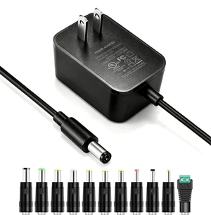DC 9V Power Cord AC Adapter 2A Power Supply Charger with 11 Tips UL Listed Center Positive Universal 9 Volt for 200mA 300mA 400mA 500mA 650mA 700mA 800mA 900mA 1000mA 1200mA 1500mA 2000mA Transformer DC 9V Power Cord AC Adapter 2A Power Supply Charger with 11 Tips UL Listed Center Positive Universal 9 Volt for 200mA 300mA 400mA 500mA 650mA 700mA 800mA 900mA 1000mA 1200mA 1500mA 2000mA Transformer