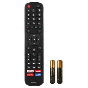 New IR ERF2A60 Remote Control Fit for Hisense Smart 4K TV 65H8F 50H8F 65H9F 55H9F 55H8F 43H6570F 50H6570F 55H6570F 65H6570 55H9020F 55H9030F with Two Batteries (Without Voice Function) New IR ERF2A60 Remote Control Fit for Hisense Smart 4K TV 65H8F 50H8F 65H9F 55H9F 55H8F 43H6570F 50H6570F 55H6570F 65H6570 55H9020F 55H9030F with Two Batteries (Without Voice Function)