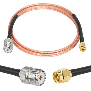 SMA Male to SO239 RG316 Cable 6FT - SMA Male to SO239 UHF Female Antenna Cable - High Performance Low Loss - for Ham Radio, CB Radio, Antenna, Receiver, Transmitter SMA Male to SO239 RG316 Cable 6FT - SMA Male to SO239 UHF Female Antenna Cable - High Performance Low Loss - for Ham Radio, CB Radio, Antenna, Receiver, Transmitter
