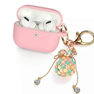 Full-Coverage dustproof Design for AirPods Pro 3 Case Cover with Cleaner Kit, Soft Silicone Cover for AirPods Pro 3rd Generation Comes with Keychain,Pink Lucky Bag Charm Full-Coverage dustproof Design for AirPods Pro 3 Case Cover with Cleaner Kit, Soft Silicone Cover for AirPods Pro 3rd Generation Comes with Keychain,Pink Lucky Bag Charm