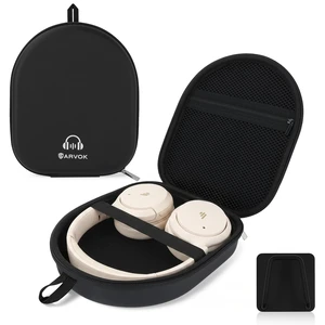 Headphone Case Super-Slim PU Hard Shell for Sony/Bose/Soundcore Anker/BERIBES/KVIDIO/TOZO/JLab Over-Ear Headphones, Universal Travel Portable Bag with Adhesive Hook,Black Headphone Case Super-Slim PU Hard Shell for Sony/Bose/Soundcore Anker/BERIBES/KVIDIO/TOZO/JLab Over-Ear Headphones, Universal Travel Portable Bag with Adhesive Hook,Black