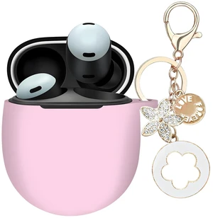Case Cover Compatible with Google Pixel Buds Pro 2 with Bling Keychain Soft Silicone Protective Skin for Google Pixel Buds Pro 2 Earbuds with Bling Keychain Accessories for Women Girl (Pink) Case Cover Compatible with Google Pixel Buds Pro 2 with Bling Keychain Soft Silicone Protective Skin for Google Pixel Buds Pro 2 Earbuds with Bling Keychain Accessories for Women Girl (Pink)