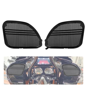 Front Fairing Speaker Grill Covers Fit for Harley Road Glide 2015-2023 Motorcycle Left and Right Speaker Mesh with Tri-Line Trim Fits FLTRX FLTRK FLTRXS FLTRUSE FLTRXSE Front Fairing Speaker Grill Covers Fit for Harley Road Glide 2015-2023 Motorcycle Left and Right Speaker Mesh with Tri-Line Trim Fits FLTRX FLTRK FLTRXS FLTRUSE FLTRXSE