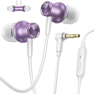 Wired Earbuds 3.5mm Headphones with Mic for Laptop PC Chromebook,Purple Noise Isolating in-Ear Earbuds,3.5mm Jack Plug in headphones Call Volume Control for Mobile Phones/Computer/MP3 Kids School Wired Earbuds 3.5mm Headphones with Mic for Laptop PC Chromebook,Purple Noise Isolating in-Ear Earbuds,3.5mm Jack Plug in headphones Call Volume Control for Mobile Phones/Computer/MP3 Kids School