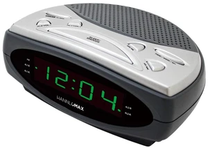 HX-137CR Alarm Clock Radio, 0.9 Green LED Display (Grey) AM/FM Radio, Digital Clock, Dual Alarm HX-137CR Alarm Clock Radio, 0.9 Green LED Display (Grey) AM/FM Radio, Digital Clock, Dual Alarm