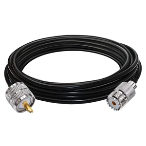 RG58 PL259 SO239 Cable 16.4ft(5M) UHF Male to Female Jumper 1PCS UHF Cable RG58 PL259 SO239 Male to Female Extension Coax Jumper Low Loss for Two Way Radio/CB Radio/Wireless LAN Devices RG58 PL259 SO239 Cable 16.4ft(5M) UHF Male to Female Jumper 1PCS UHF Cable RG58 PL259 SO239 Male to Female Extension Coax Jumper Low Loss for Two Way Radio/CB Radio/Wireless LAN Devices
