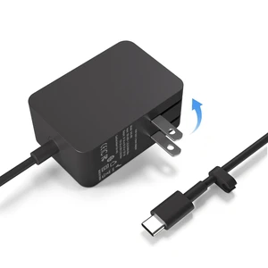New 45W PD 3.0 USB-C Wall Charger Compatible with Microsoft Surface for Surface Pro 12" Copilot+ PC, Surface Laptop 13" Snapdragon X Plus, Surface Go 1/2/3/4, Type C Travel Charger New 45W PD 3.0 USB-C Wall Charger Compatible with Microsoft Surface for Surface Pro 12" Copilot+ PC, Surface Laptop 13" Snapdragon X Plus, Surface Go 1/2/3/4, Type C Travel Charger