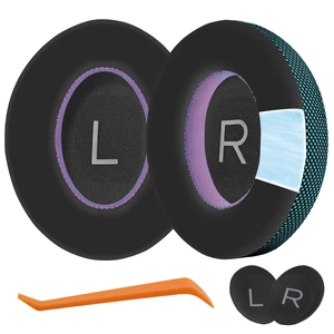 Upgraded Replacement Ear Pads for Bose 700 Noise Cancelling (NC700) - Cooling Gel Replacement Ear Pads, Ice Silk Fabric Memory Foam, Added Thickness, Extra Durable Ear CushionsBlack/Blue Upgraded Replacement Ear Pads for Bose 700 Noise Cancelling (NC700) - Cooling Gel Replacement Ear Pads, Ice Silk Fabric Memory Foam, Added Thickness, Extra Durable Ear CushionsBlack/Blue
