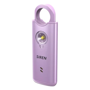 Personal Safety Alarm by 135dB Siren, Flashing Light, Pull & Vibration Activation, USB-C Rechargeable Keychain (Purple) Personal Safety Alarm by 135dB Siren, Flashing Light, Pull & Vibration Activation, USB-C Rechargeable Keychain (Purple)