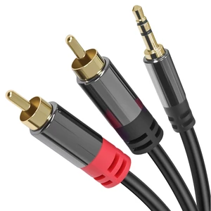 3.5mm to RCA Audio Cable, Aux to RCA, 16ft Cable with Gold-Plated Connectors, Durable PVC Jacket Aux Adapter for Phone, Laptop, Mixer, Speaker, Car Stereo, Home 3.5mm to RCA Audio Cable, Aux to RCA, 16ft Cable with Gold-Plated Connectors, Durable PVC Jacket Aux Adapter for Phone, Laptop, Mixer, Speaker, Car Stereo, Home