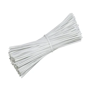 1000pcs 4 Inch Twist Ties - Reusable White Plastic Coated Cable Wire Ties for Bags, Bread,Household and Office 1000pcs 4 Inch Twist Ties - Reusable White Plastic Coated Cable Wire Ties for Bags, Bread,Household and Office