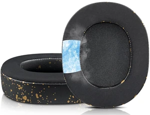 Cooling Earpads for Razer BlackShark V2/V2 Pro - Black Gold Do not fit BlackShark V2 X/V2 HyperSpeed Cooling Earpads for Razer BlackShark V2/V2 Pro - Black Gold Do not fit BlackShark V2 X/V2 HyperSpeed