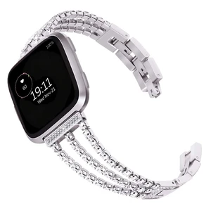 Metal Strap Compatible with Fitbit Versa 2 Bands,Adjustable Elegant Casual Style Bands Compatible with Fitbit Versa Women (versa 2/versa, Silver) Metal Strap Compatible with Fitbit Versa 2 Bands,Adjustable Elegant Casual Style Bands Compatible with Fitbit Versa Women (versa 2/versa, Silver)