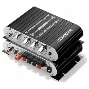 Mini Stereo Audio Subwoofer Amplifier, 2.1 Channel 20Wx2+40W HiFi AMP Board AUX/RCA Input Home Audio Receiver for Home Theater, Car, Marine DC12V 3A Power Adapter Mini Stereo Audio Subwoofer Amplifier, 2.1 Channel 20Wx2+40W HiFi AMP Board AUX/RCA Input Home Audio Receiver for Home Theater, Car, Marine DC12V 3A Power Adapter