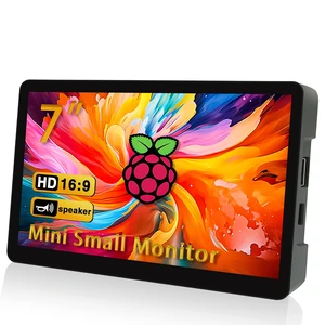 7'' Small HDMI Monitor 800x480 Raspberry Pi Screen with Case Second/Extend Screen for Raspberry Pi 5/4/3 Win11/10/8/7, Plug & Play, Dual Speakers, Non-Touch 7'' Small HDMI Monitor 800x480 Raspberry Pi Screen with Case Second/Extend Screen for Raspberry Pi 5/4/3 Win11/10/8/7, Plug & Play, Dual Speakers, Non-Touch