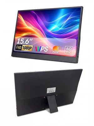 Portable Monitor, 15.6'' 1080P USB C HDMI Portable Second External Monitor 60Hz IPS HDR Ultra-Thin Dual USB-C HDMI Portable External Screen for Laptop Portable Monitor, 15.6'' 1080P USB C HDMI Portable Second External Monitor 60Hz IPS HDR Ultra-Thin Dual USB-C HDMI Portable External Screen for Laptop