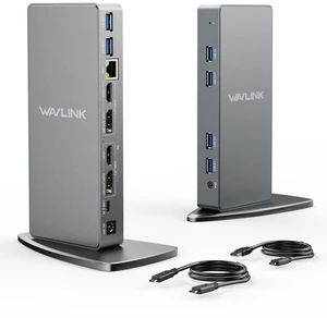 USB 3.0 Dual 4K@60Hz Laptop Docking Station for Thunderbolt 5/4/3, USB-C/A Windows, MacOS(Mac M1-M5,MacBook Neo), ChromeOS (2X HDMI, 2X Display Port, LAN, 6 USB 3.0, Audio) USB 3.0 Dual 4K@60Hz Laptop Docking Station for Thunderbolt 5/4/3, USB-C/A Windows, MacOS(Mac M1-M5,MacBook Neo), ChromeOS (2X HDMI, 2X Display Port, LAN, 6 USB 3.0, Audio)