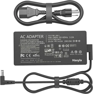 280W ADP-280EB B AC Charger Compatible with Asus ROG Strix G15 G17 G513R G513QY G614J G713Q Scar 15 17 G532L G533Z G732L G733Z Hero Scar III G731G G531G G703G Gaming Laptop Power Supply Adapter Cord 280W ADP-280EB B AC Charger Compatible with Asus ROG Strix G15 G17 G513R G513QY G614J G713Q Scar 15 17 G532L G533Z G732L G733Z Hero Scar III G731G G531G G703G Gaming Laptop Power Supply Adapter Cord