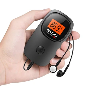 MI06 Portable Pocket Mini FM Radio with Clip, 2*AAA Batteries Operated Excellent Reception, Clear LCD Display, Station Preset, Memory Favorite, Stereo Earphone for Walking Jogging Meeting MI06 Portable Pocket Mini FM Radio with Clip, 2*AAA Batteries Operated Excellent Reception, Clear LCD Display, Station Preset, Memory Favorite, Stereo Earphone for Walking Jogging Meeting