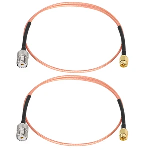 SMA Male to SO239 RG316 Cable 2FT 2PCS- SMA Male to SO239 UHF Female Antenna Cable - High Performance Low Loss - for Ham Radio, CB Radio, Antenna, Receiver, Transmitter SMA Male to SO239 RG316 Cable 2FT 2PCS- SMA Male to SO239 UHF Female Antenna Cable - High Performance Low Loss - for Ham Radio, CB Radio, Antenna, Receiver, Transmitter
